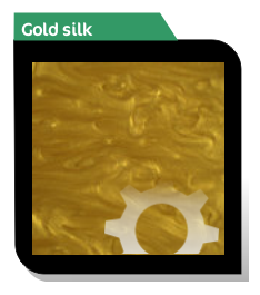 gold silk acrylic sheet sample