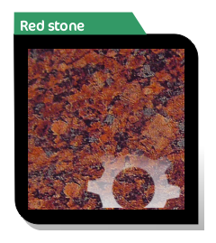 red stone effect aluminium composite