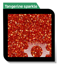 tangerine sparkle effect acrylic sheet
