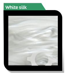white silk acrylic sheet sample